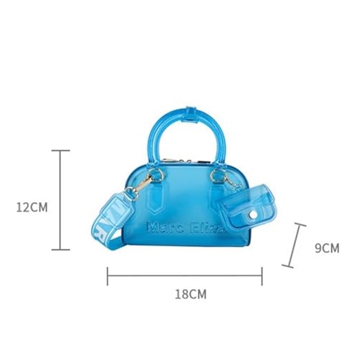 Small Transparent Jelly Bags Jelly Purses Women's Crossbody Bag Clear Shoulder Bags for women PVC Handbags3