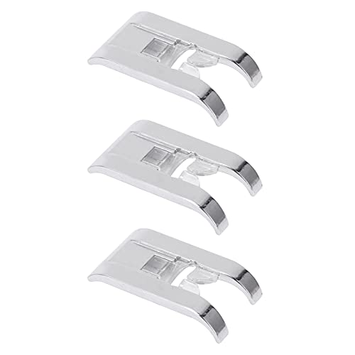 3 Piezas Pie Zigzag de Acero Inoxidable Multifuncional para Maquina de Coser miniatura 1