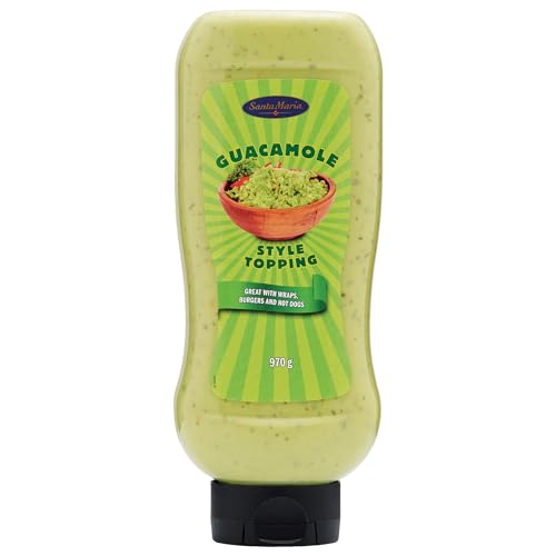 Santa Maria, Salsa Guacamole, Salsa con Avocado Maturi, Aglio, Lime e Spezie, Ideale con Tortilla Chips o Nachos, Adatta per Arricchire ogni tuo Piatto Messicano e Dare un Tocco in Più, 940 gr