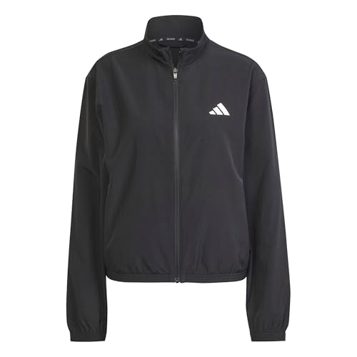 Adidas - We 3S Woven Black/White - Track Jacket - Black - M - 88% Polyester, 12% Elastane - 4