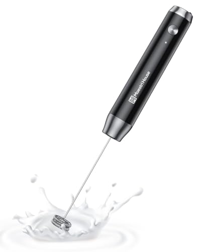 Maestri House LunaFro Lite Rechargeable Milk Frother,Detachable Whisk