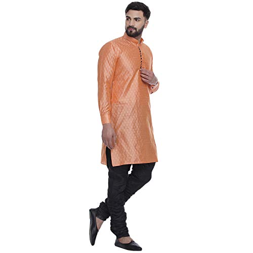 Image of Veera Paridhaan Men's Ethnic Jacquard Printed Long Straight Kurta