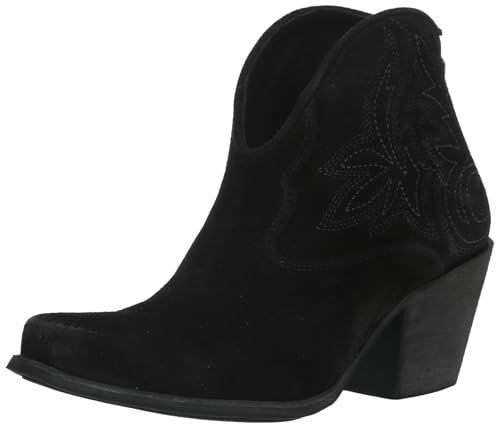 ARIAT Women's Layla Western Boot - Distressed Black Suede, 5.5 Narrow - image 1