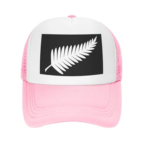 New Zealand Maori Fern Trucker Hat Snapback Mesh Baseball Cap Unisex2