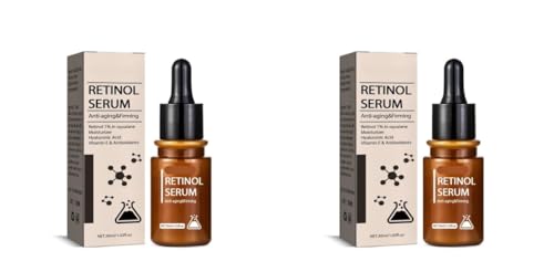 Sérum Facial con Retinol, Sérum Facial, Sérum Iluminador e Hidratante para la Piel, Esencia Hidratante para Líneas de Expresión, Cuidado Suave