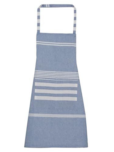 Image of Unisex Cooking Aprons | Waterproof Apron | Striped Design with 2 Front Pockets & Adjustable Neck Strap | Durable, Oil & Stain Resistant | Chef Apron for Cooking