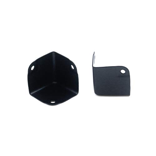 Image of MY MIRONEY 1.38 inch Black Corner Protector 16Pcs Metal Cabinets Speaker Corners Protector for Flight Road Case Cabinet,Amplifier Speaker Cabinet