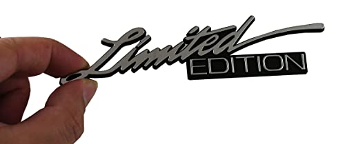 Image of 2pcs Limited Edition Decal Sticker Trunk Emblem 3D Badge Nameplate Logo Replacement for F150 F250 F350 Chevy Silverado 1500 2500 C10 C15 (Chrome)