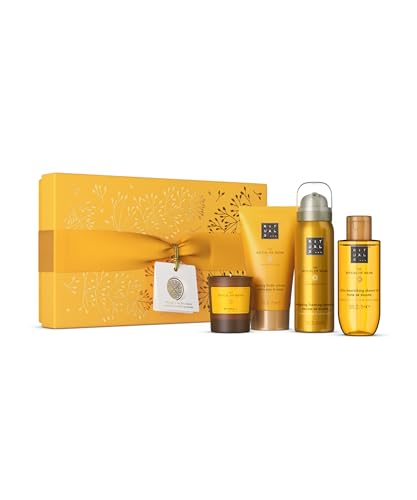 RITUALS Caja de regalo The Ritual of Mehr, Small - Set de baño con productos para el cuidado de la piel y el hogar con naranja dulce y madera de cedro - Propiedades energizantes