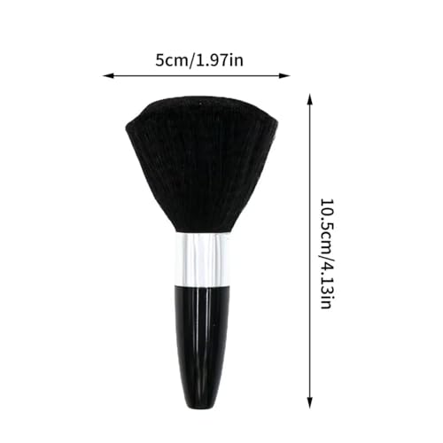 Herramientas de maquillaje y cepillos para barba negros de salón 6