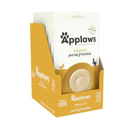 Applaws Purée de Poulet pour Chats, 40 Sachets