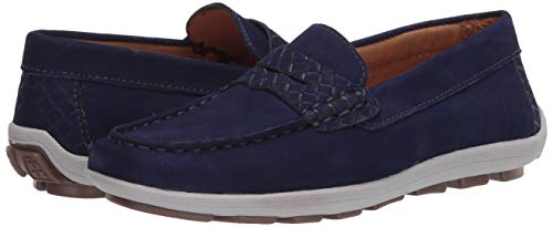 Image of Driver Club USA Kids' Kids Made in Brazil Fashion Genuine Leather Driving Loafer with Penny Detail