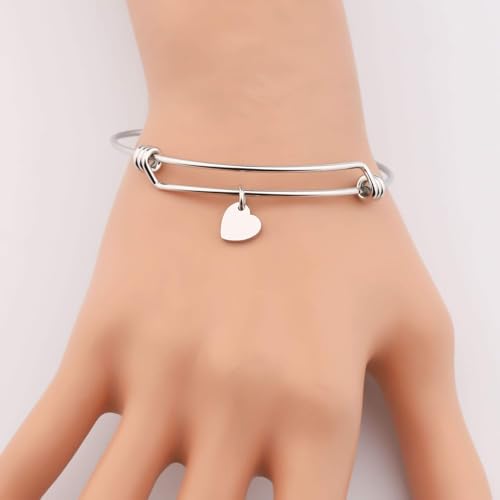 ENSIANTH Father Gift These Stole My Heart They Call Me Daddy Keychain Set Heart Cut out Gift2