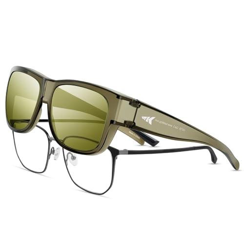 KastKing Chariton Fit-Over Polarized Sports Sunglasses, PuriVex™ Protective Coating, Ideal