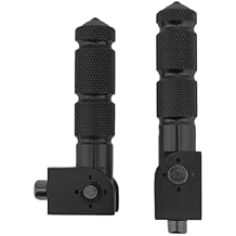 Windance Motorcycle Bicycle Passenger Foot Pegs M8 8mm Anti-Skid Footrests Pedals Fit for Honda Kawasaki Yamaha Ducati Suzuki BMW Motorcycle Scooters Bicycle Electric Bike Black