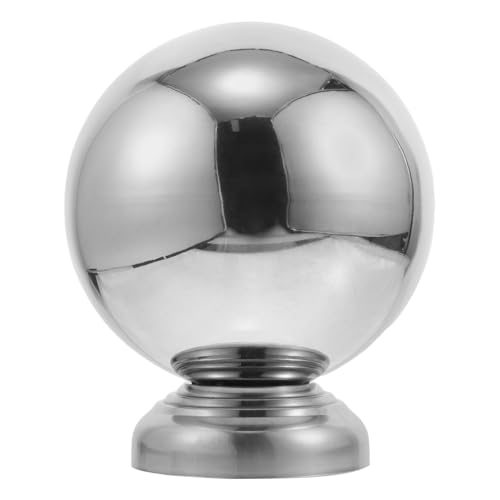Wakauto Stainless Steel Reflective Garden Sphere with Stand Hollow Polished Outdoor Decoration for Lawn Fence and Gates Lightweight and Garden Ornament