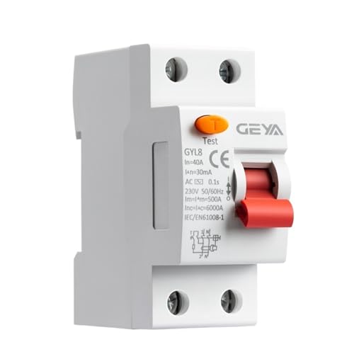 Disjoncteur différentiel type AC 2 pôles 40A 300mA interrupteur de protection électrique