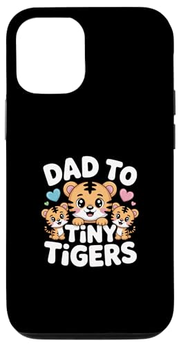 Dad To Tiny Tigers �X�}�z�P�[�X iPhone 12/12 Pro �p