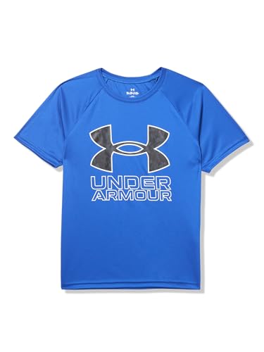 Image of Under Armour Boys' Tech Hybrid Printed Fill Short-Sleeve T-Shirt