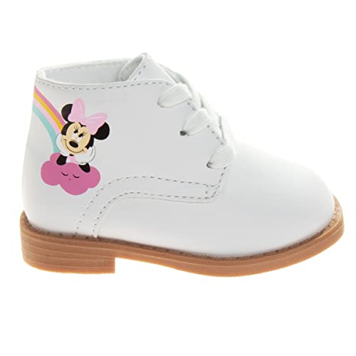 Josmo Baby Boys Girls Unisex Walking Shoes First Step Walker - Lightweight Synthetic Dress Boots Non-Slip Bottom High Top -White/Pink (Size 4 Infant) #TOP2