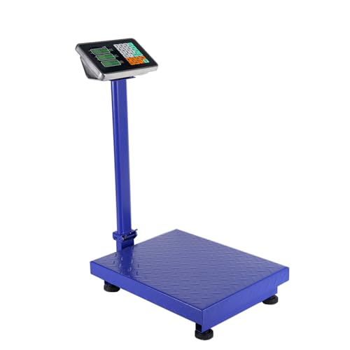 Commercial Postal Scales - 300kg Platform Scale with LCD Display - Heavy Duty Digital Electronic Computing Industrial Weighing Shop Weight Balance