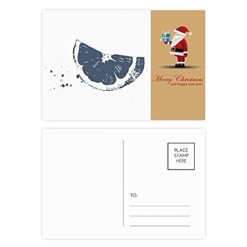 Cartes postales père Noël et citron l'art d'accompagner vos cadeaux de fin d'année