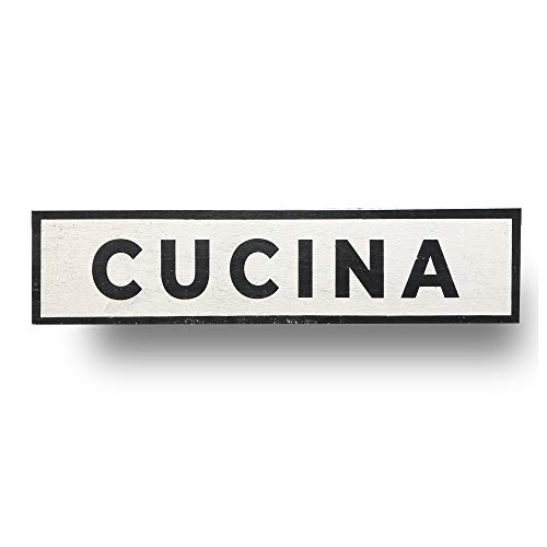 Cucina Italian Kitchen Sign 6.5 x 27 Authentic Handmade Rustic Wood Sign, Mangia- Italian Kitchen, Italian Chef, Italian Sign
