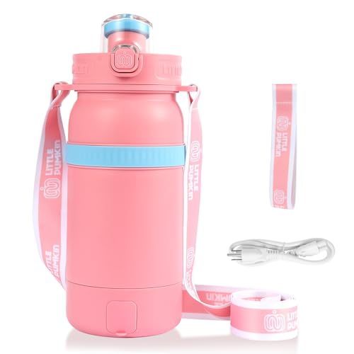 Rzlinn 0.5L Travel Electric Kettle, Portable Electric Tea Kettle Anti-scald Design Comes with Cup Strap, Temperature Controlled, Auto Shut-Off, 304 Not Stainless Steel Liner