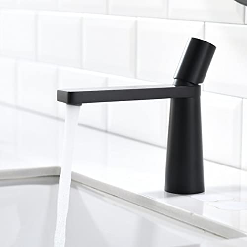 Robinet de salle de bain blanc mitigeur lavabo monotrou compact