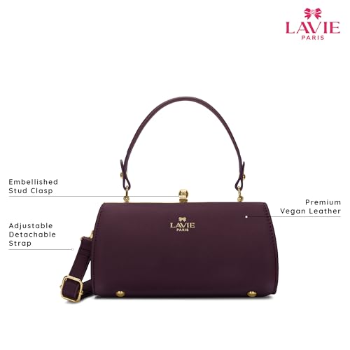 Image of LAVIE PARIS Women's Dorie Frame Satchel Bag | Satchel Handbag for Work | Ladies Purse | Stylish Shoulder Bag | Gift for Women