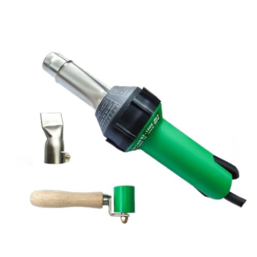 Pistola de soldadura por aire caliente Pistola de soldadura de plástico 220V 1600W Máquina soldadora de pistola de aire caliente for soldar plásticos con accesorios for láminas de PP/PE/PVC(Set 3)