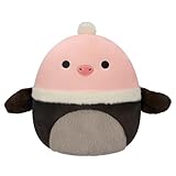Squishmallows Original 12-Inch Agnes Rose Charcoal Ostrich - Official Jazwares Plush