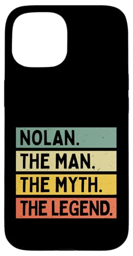 Nolan The Man The Myth The Legend�������Ȗ��� �X�}�z�P�[�X iPhone 15 �p