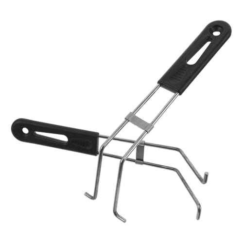 COLLBATH Mango Desmontable para Cesta de Freír 2 Piezas, Agarre Resistente al Calor de Acero Inoxidable, Compatible Freidoras al Aire Libre y Parrillas, Accesorio para Cocina y