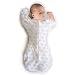 Amazing Baby Transitional Swaddle Sack with Arms Up Mitten Cuffs, Tiny Elephants, Pink, Small, 0-3 Months (Parents' Picks Award Winner)