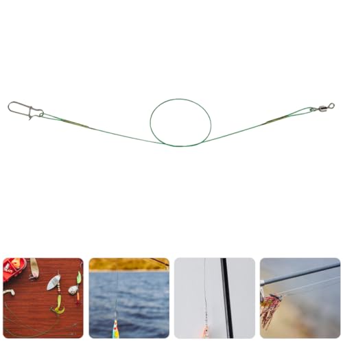30 unidades de líderes de pesca de acero de alta resistencia miniatura 7