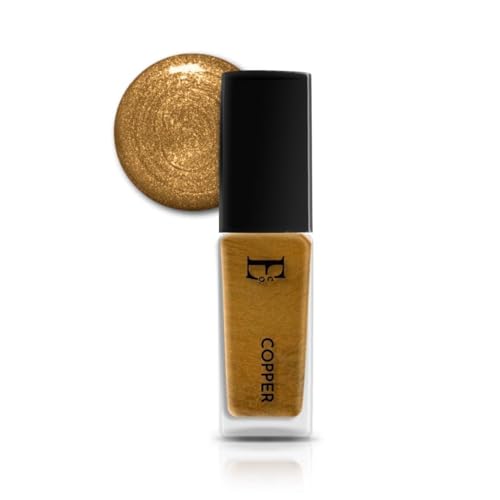 Image of Ellement Co Copper Nail Paint for Women 10 ML | High Gloss Long Lasting Nail Polish | Quick Dry & Chip Resistant Formula | Smooth Application with Salon Like Shine | Vegan, Non-Toxic Nail Colour for Party & Festive