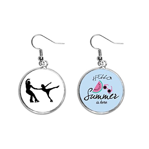 Pendientes de sandía para patinadoras que adoran el estilo de verano