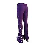 LIUHUO Eiskunstlaufhose für Mädchen, atmungsaktiv, elastisch, bequem
