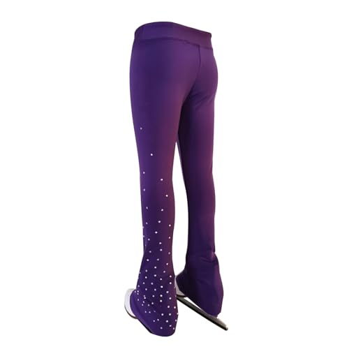 LIUHUO Eiskunstlaufhose für Mädchen, atmungsaktiv, elastisch, bequem