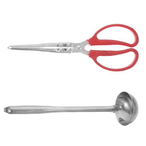 Gatuida Juego de Pinzas para Leña y Pala para Chimenea de Alta Resistencia Herramientas para Fogatas Mango Largo para Seguridad Accesorios para Camping Barbacoas y Exteriores 1 Set