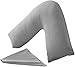 Price comparison product image CnA Stores Orthopaedic V-Shaped Pillow Extra Cushioning Support For Head, Neck & Back (Grey, V-pillow With Cover)