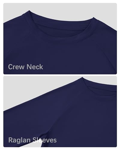 Witwot Camisetas para meninas Rash Guards de manga comprida para natação para crianças ao ar livre p