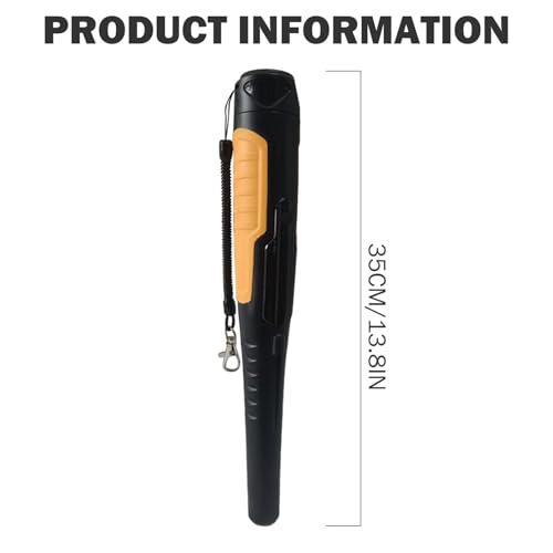 Détecteur de métaux portable IP68 noir avec alerte 3 modes - 4