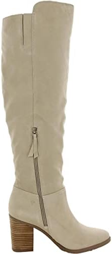Naturalizer Women's Kyrie Knee High Boot Porcelain Beige Suede 11 W | Image 1
