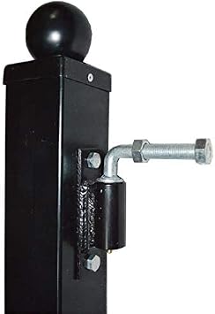 ALEKO Small J-Bolt Hinge for Doors and Driveway Gates - 1/2 Inch - LM113