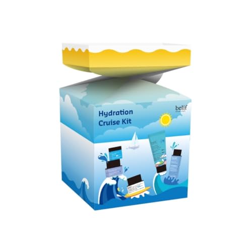 belif Aqua bomb Hydration Cruise Set | 5 items, travel size, gift set, minis, hydrating toner, face cream, eye cream, sleeping mask, cleanser, Korean skincare, Korean beauty, Korean moisturiser