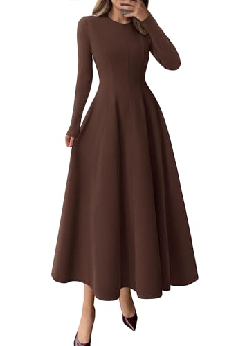 PRETTYGARDEN Cocktail Dresses for Women 2025 Elegant Classy Fall Long