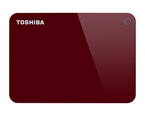 HD Externo Portátil Toshiba Canvio Advance 1TB Vermelho USB 3.0 - HDTC910XR3AA