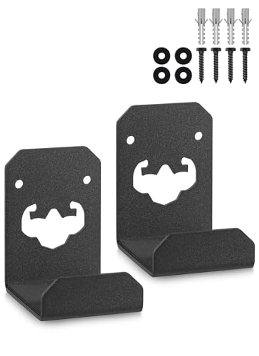 Weight Bench Hanger Wall Mount with Rubber Matting, Gym Bench Wall Holder 200 lb Capacity Hang Hex Bars Tricep Bars, Strength Training Free-Weight Racks